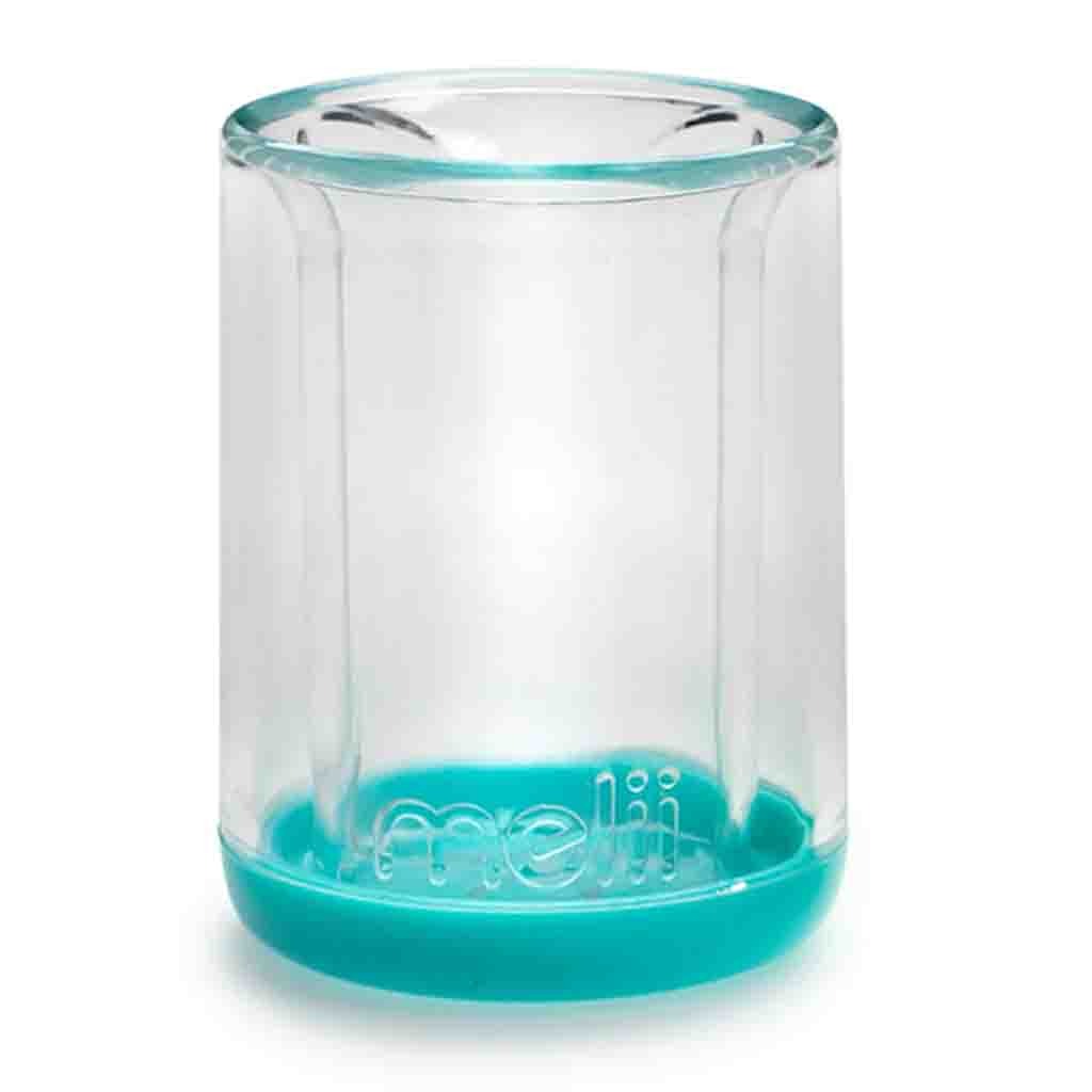 Melii Double Walled Baby Sippy Cup - Turquoise Bear For 12+ Months, 145ml