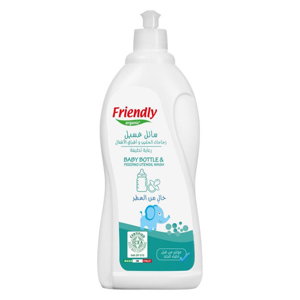 Friendly Organic Fragrance Free Baby Bottle & Feeding Utensil Wash 750ml