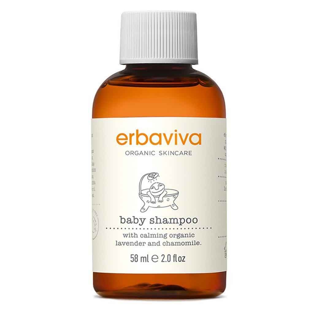Erbaviva Organic Skincare Travel Baby Shampoo With Chamomile & Mandarin 58ml