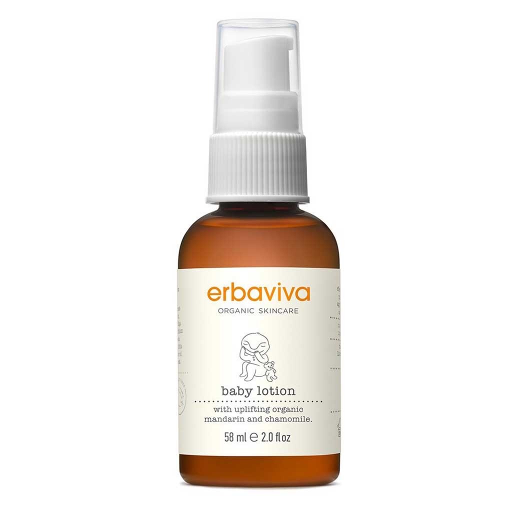 Erbaviva Organic Skincare Travel Baby Lotion With Chamomile & Mandarin 58ml