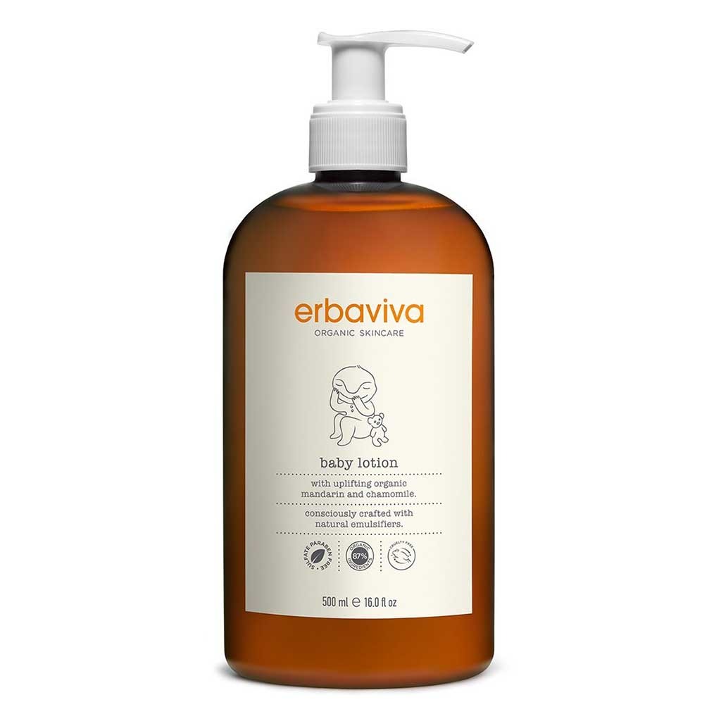 Erbaviva Organic Skincare Baby Lotion With Chamomile & Mandarin 500ml