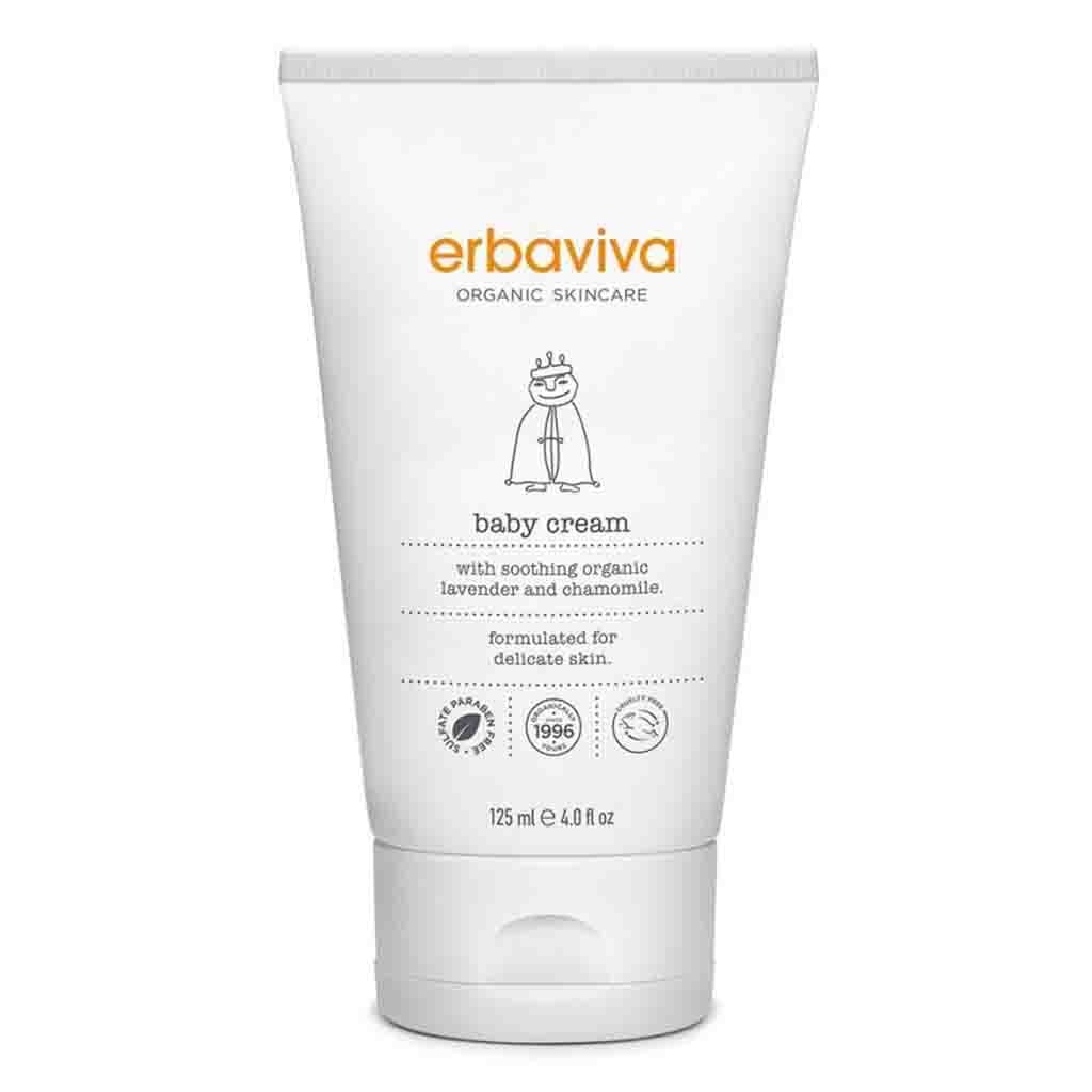 Erbaviva Organic Skincare Baby Cream With Chamomile & Mandarin 125ml