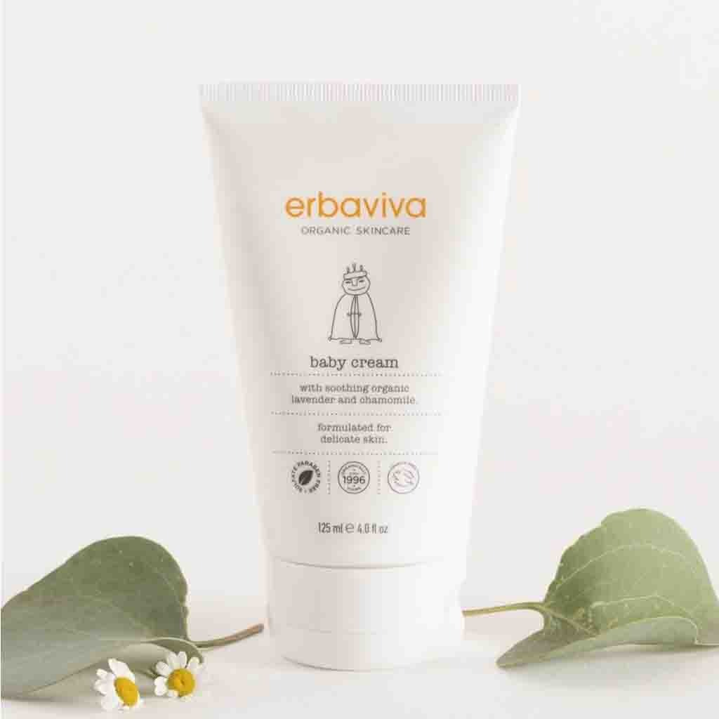 Erbaviva Organic Skincare Baby Cream With Chamomile & Mandarin 125ml