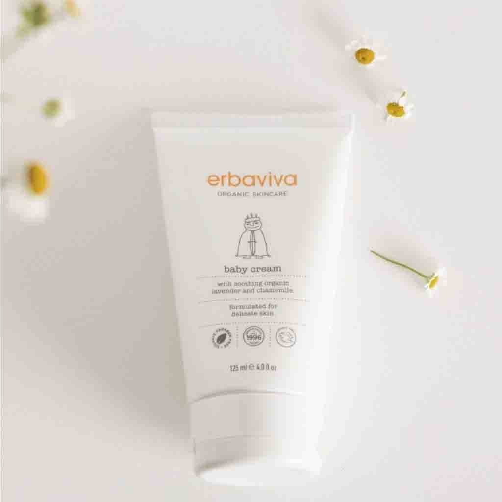 Erbaviva Organic Skincare Baby Cream With Chamomile & Mandarin 125ml