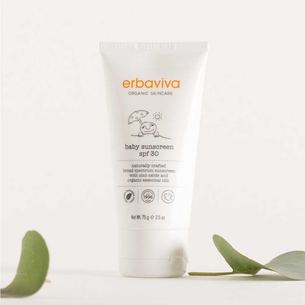 Erbaviva Organic Skincare Baby Sunscreen SPF30 Cream 75g