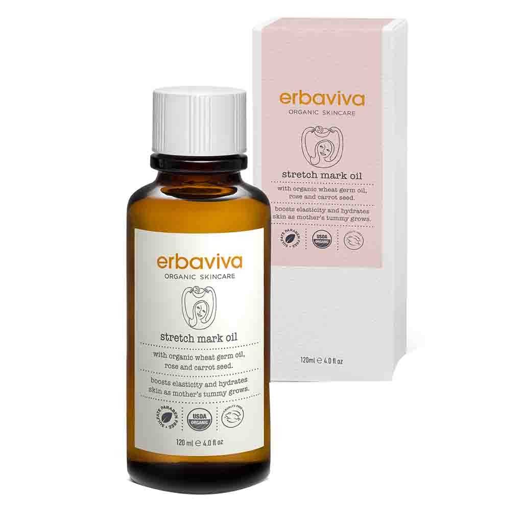 Erbaviva Organic Skincare Stretch Mark Oil For Scars 120ml