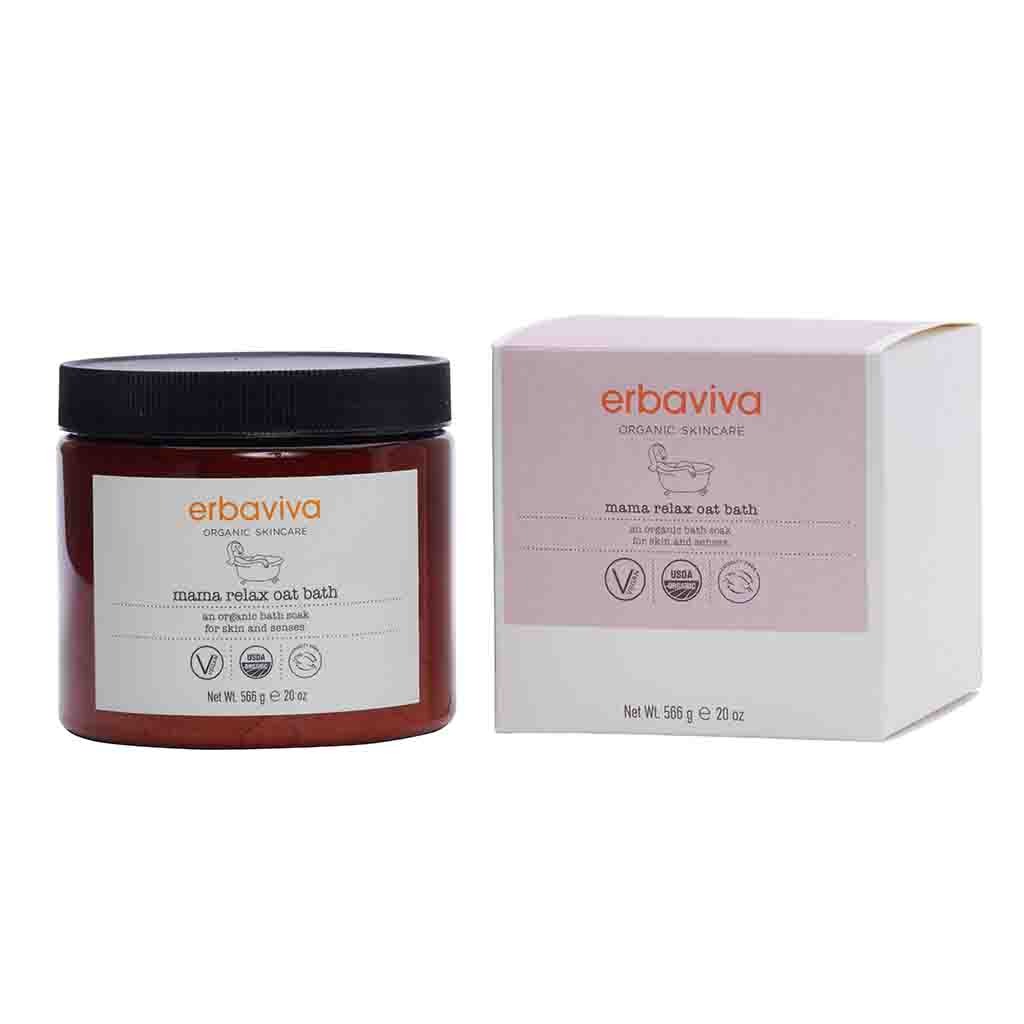 Erbaviva Organic Skincare Mama Relax Oat Bath For Itchy & Dry Skin 566g