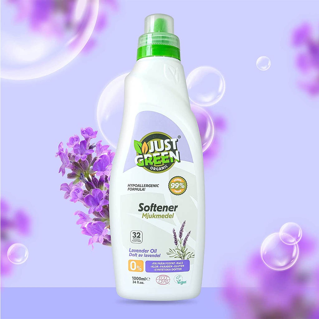 Just Green Organic Baby Fabric Lavender Oil Softener 1000ml 