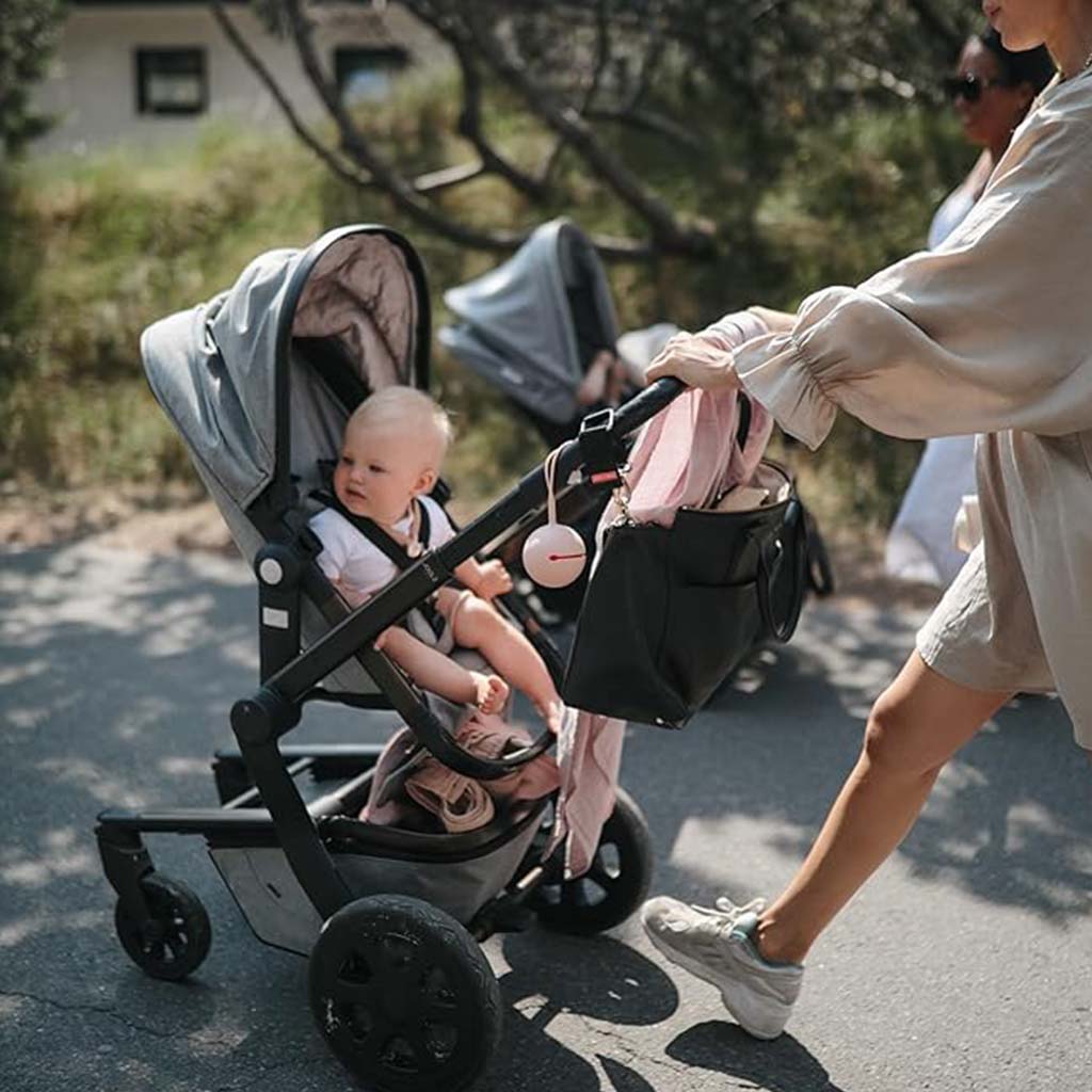 Mushie Silicone Baby Pacifier Case - Blush Color, Pack of 1’s