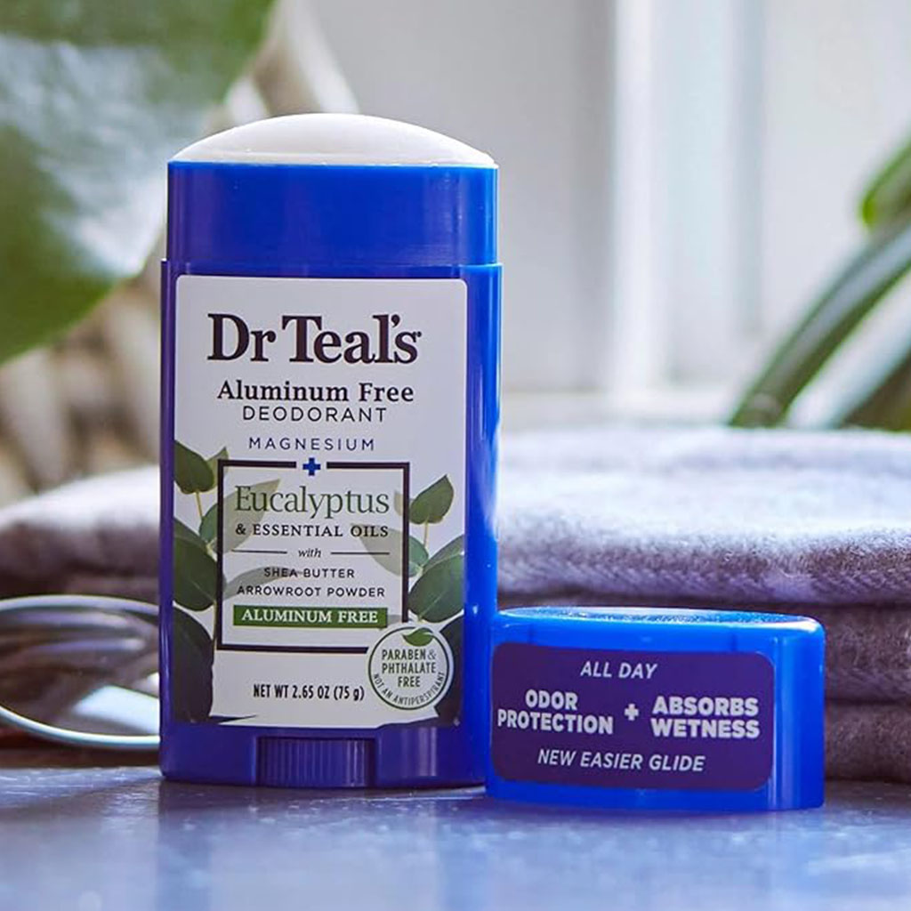 Dr Teal's Aluminum Free, Magnesium & Eucalyptus Body Deodorant 75g