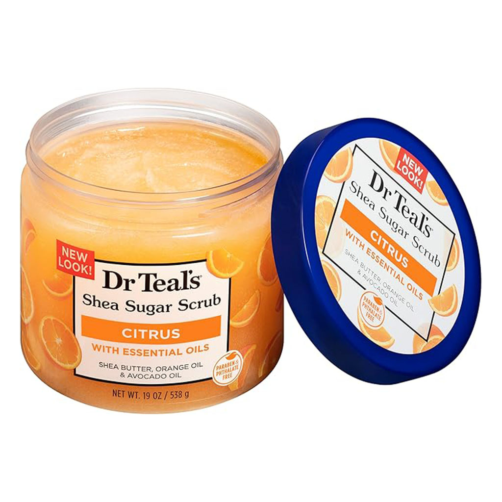 Dr Teal’s Shea Sugar Citrus Body Scrub With Shea Butter & Essential Oils 538g
