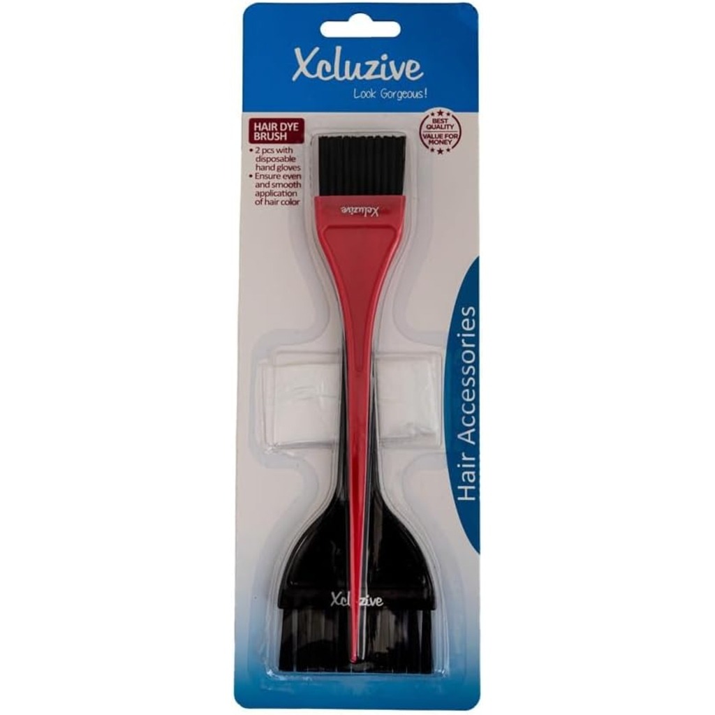 Xcluzive Hair Dye Brush With Disposable Hand Gloves, Pack of 2's