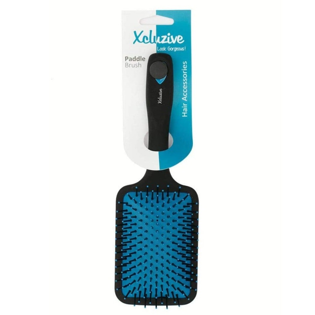Xcluzive Paddle Hair Brush - Black/Blue