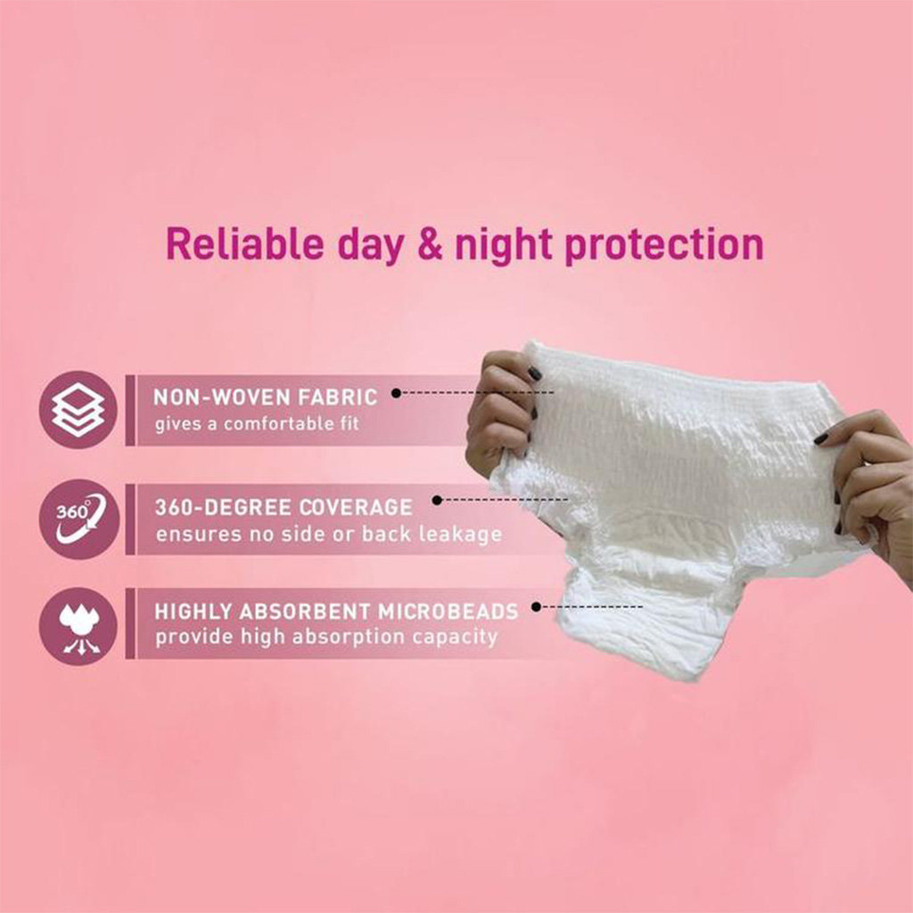 Sirona Disposable Period Panties, Size Small - Medium, Pack of 5’s