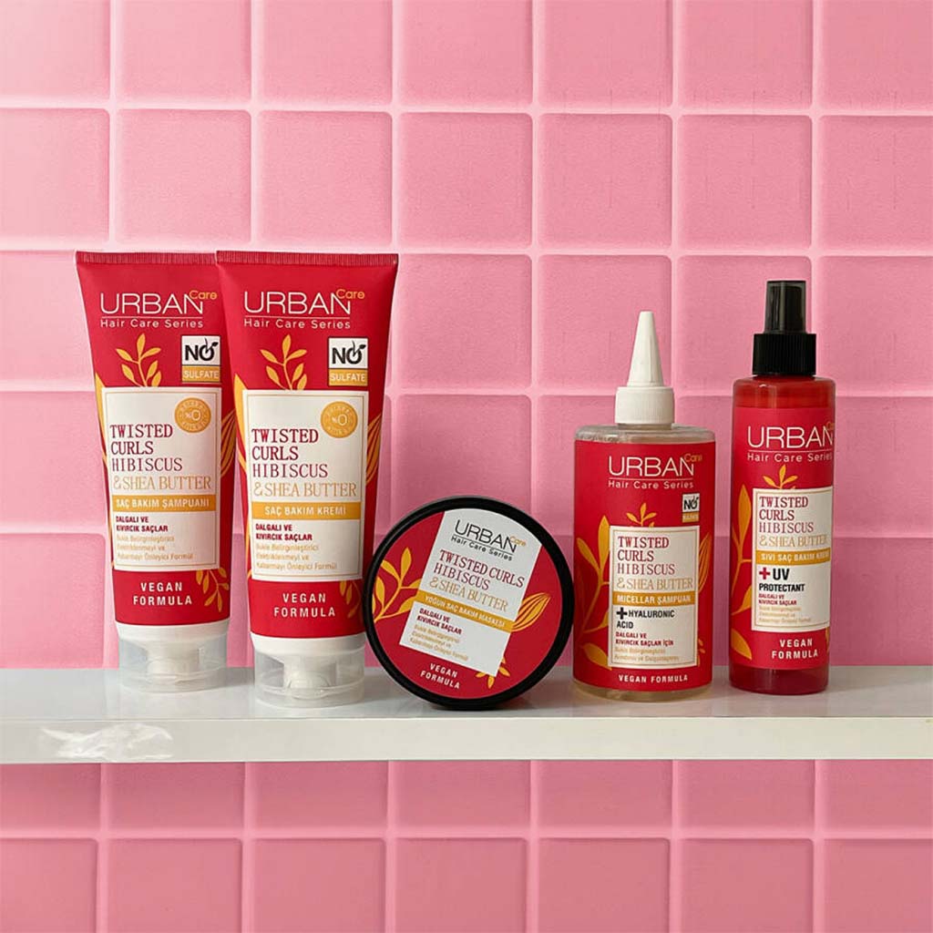 Urban Care Twisted Curls Hibiscus & Shea Butter UV Protectant Hair Care Cream For Curly Hair 200ml