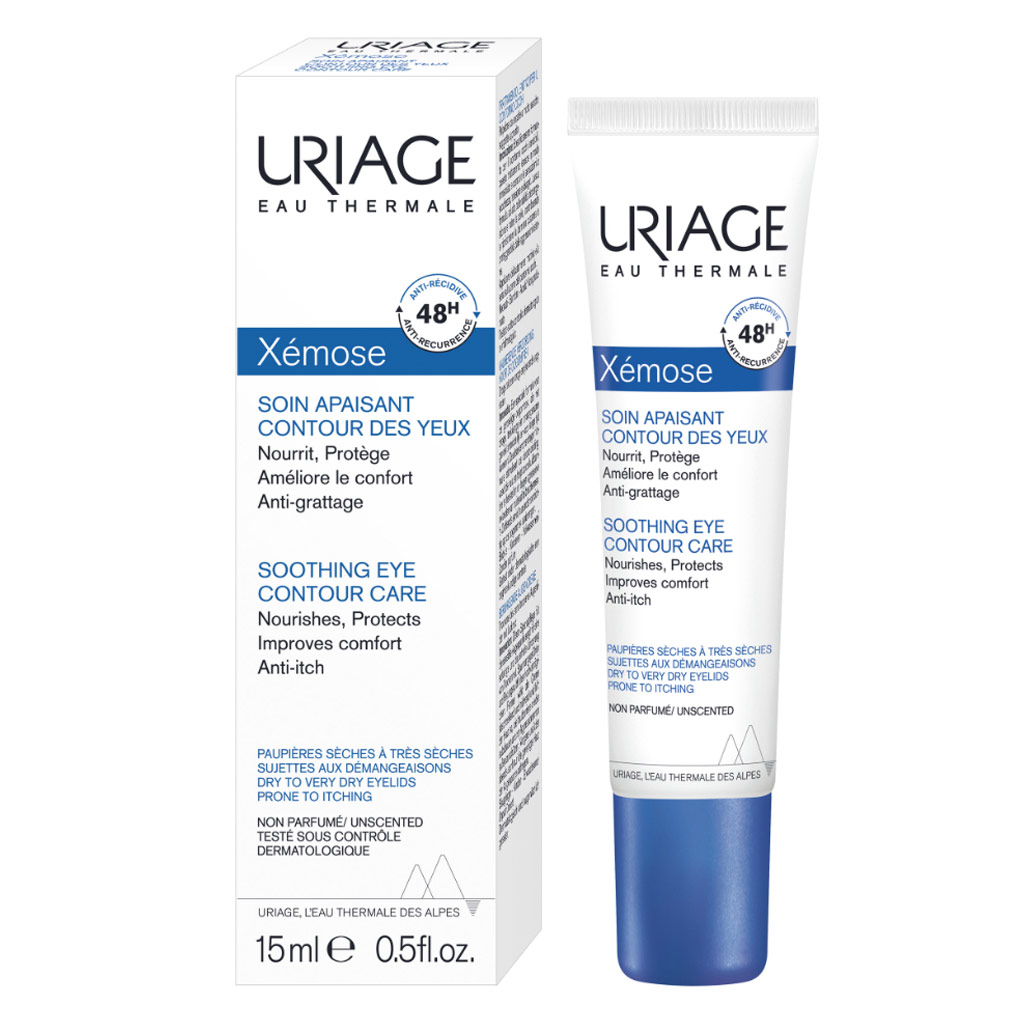 Uriage Xemose Soothing Eye Contour Care Cream For Dry Skin 15ml