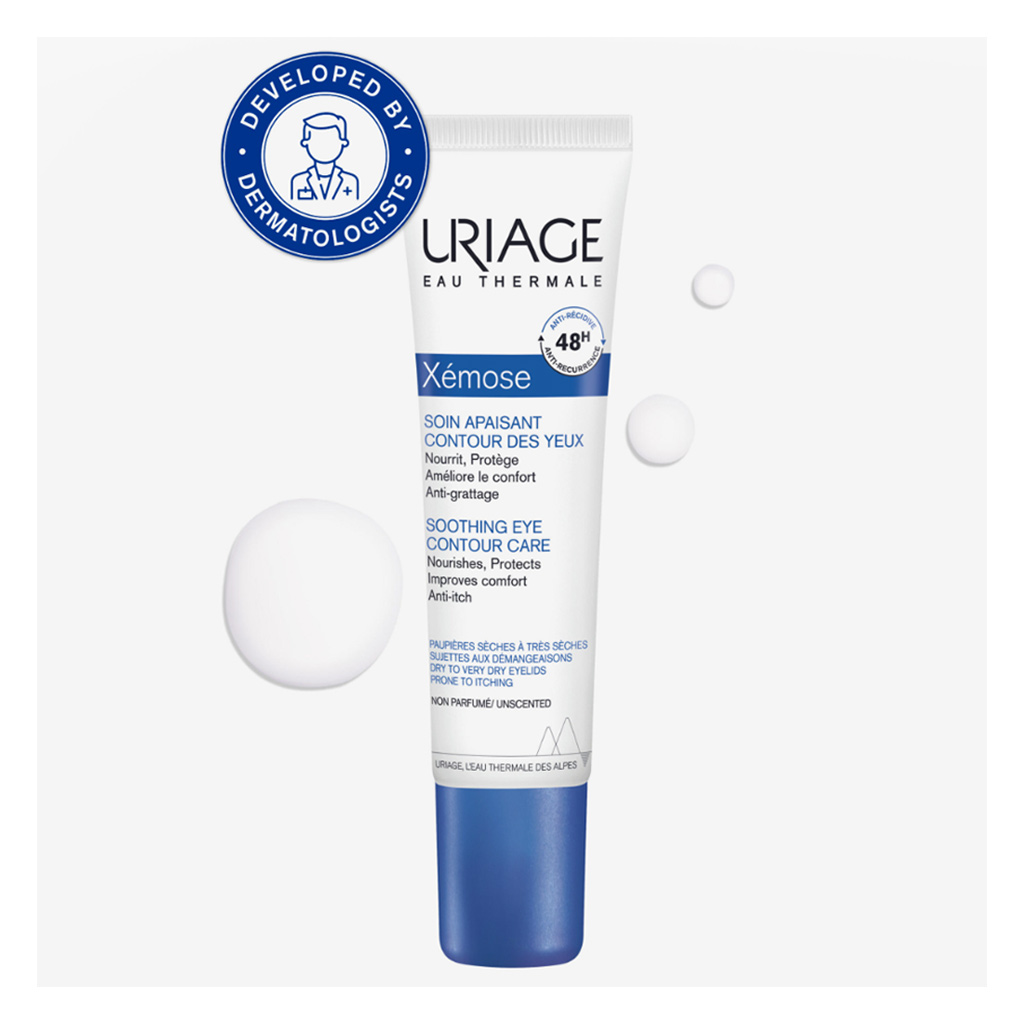 Uriage Xemose Soothing Eye Contour Care Cream For Dry Skin 15ml