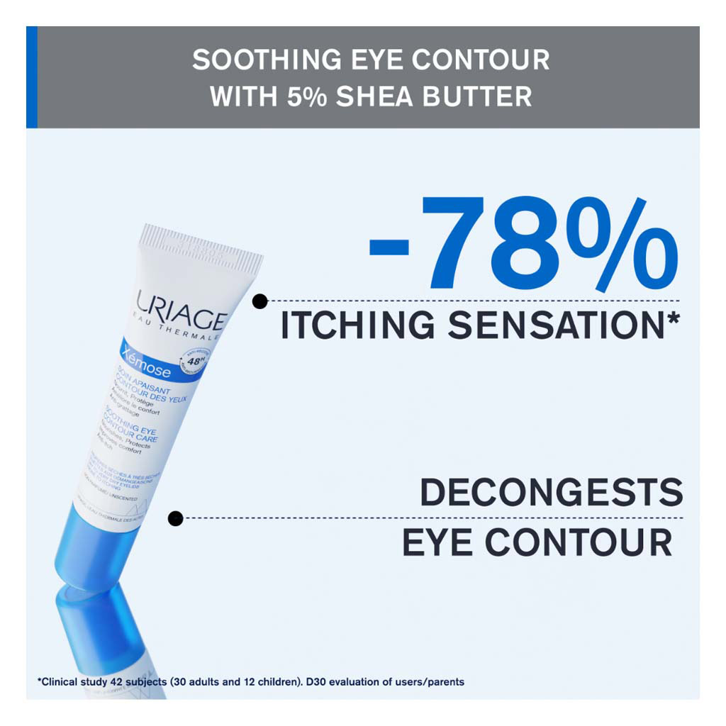 Uriage Xemose Soothing Eye Contour Care Cream For Dry Skin 15ml