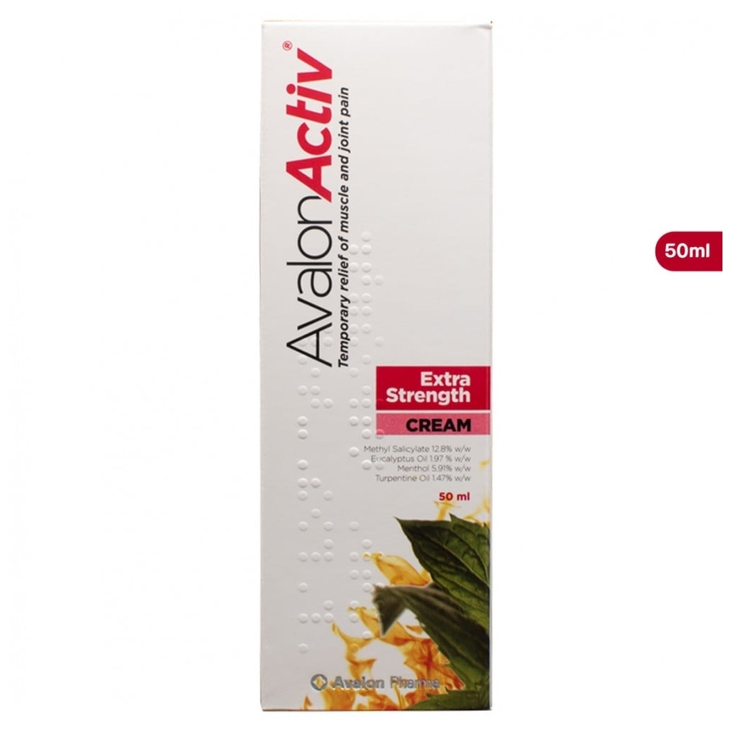 Avalon Activ Extra Strength Pain Relief Cream 50ml