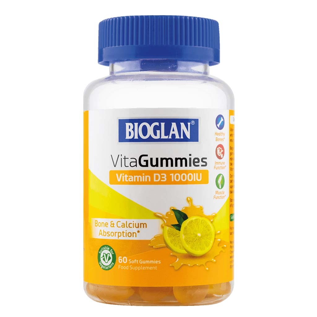 Bioglan Vitamin D3 1000IU Vitagummies, Pack of 60's