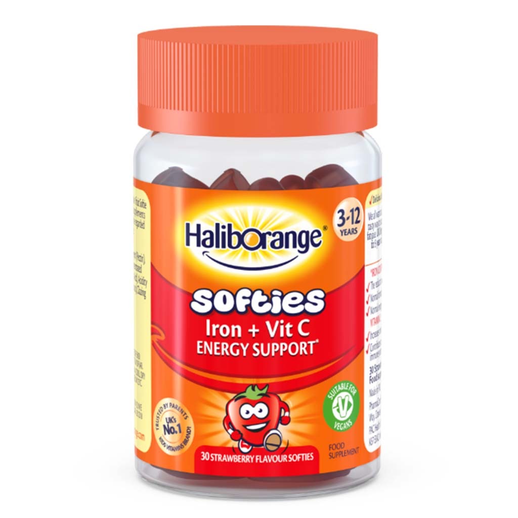 Haliborange Kids Iron & Vitamin C Softies - Strawberry Flavour, Pack of 30's