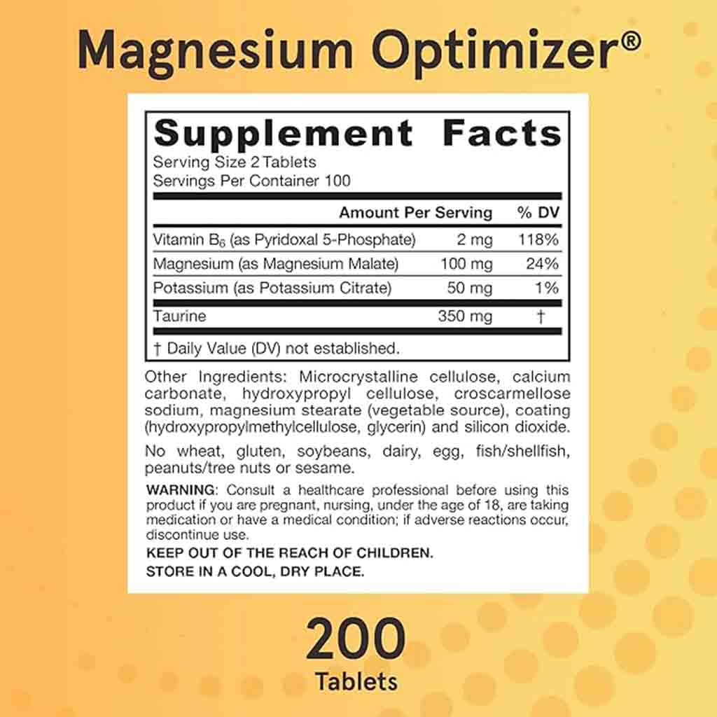 Jarrow Formulas Magnesium Optimizer Tablets, Pack of 200's