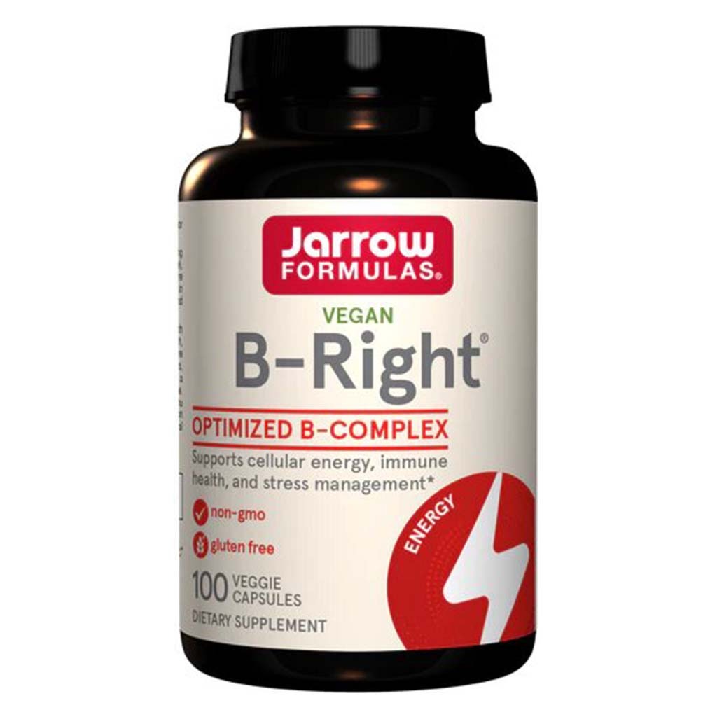 Jarrow Formulas B-Right Optimized Vitamin B Complex Capsules, Pack of 100's