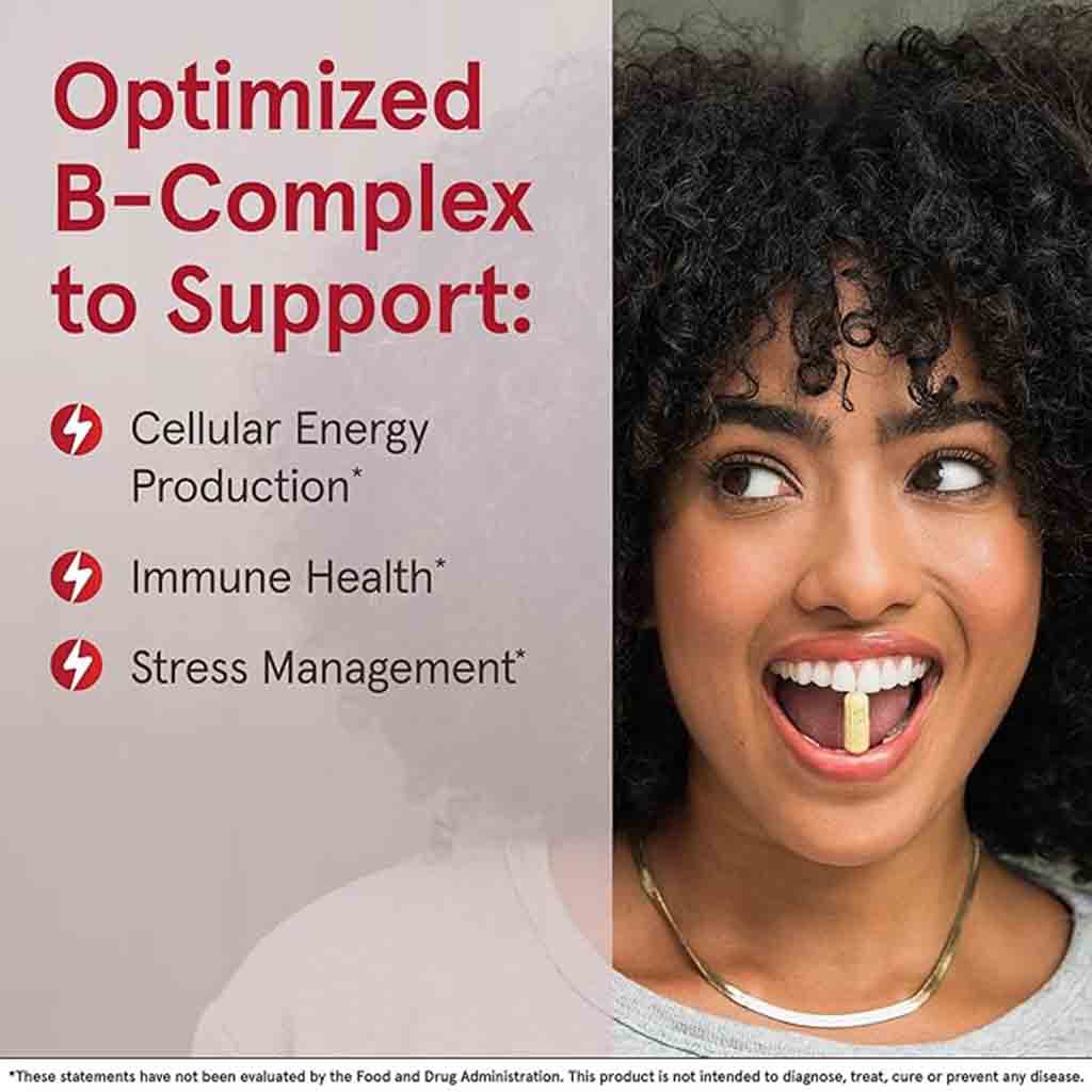 Jarrow Formulas B-Right Optimized Vitamin B Complex Capsules, Pack of 100's