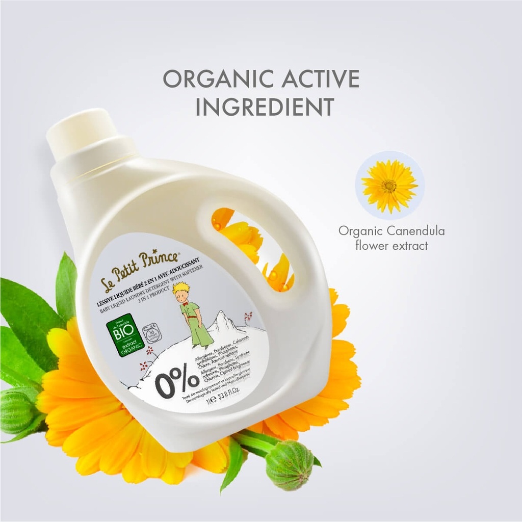 Le Petit Prince Baby 2 in 1 Liquid Detergent and Fabric Softener 1000ml
