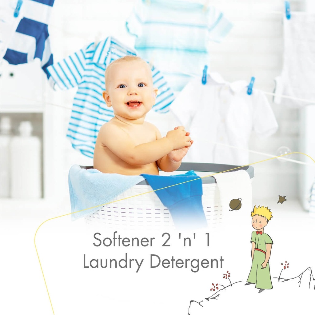 Le Petit Prince Baby 2 in 1 Liquid Detergent and Fabric Softener 1000ml