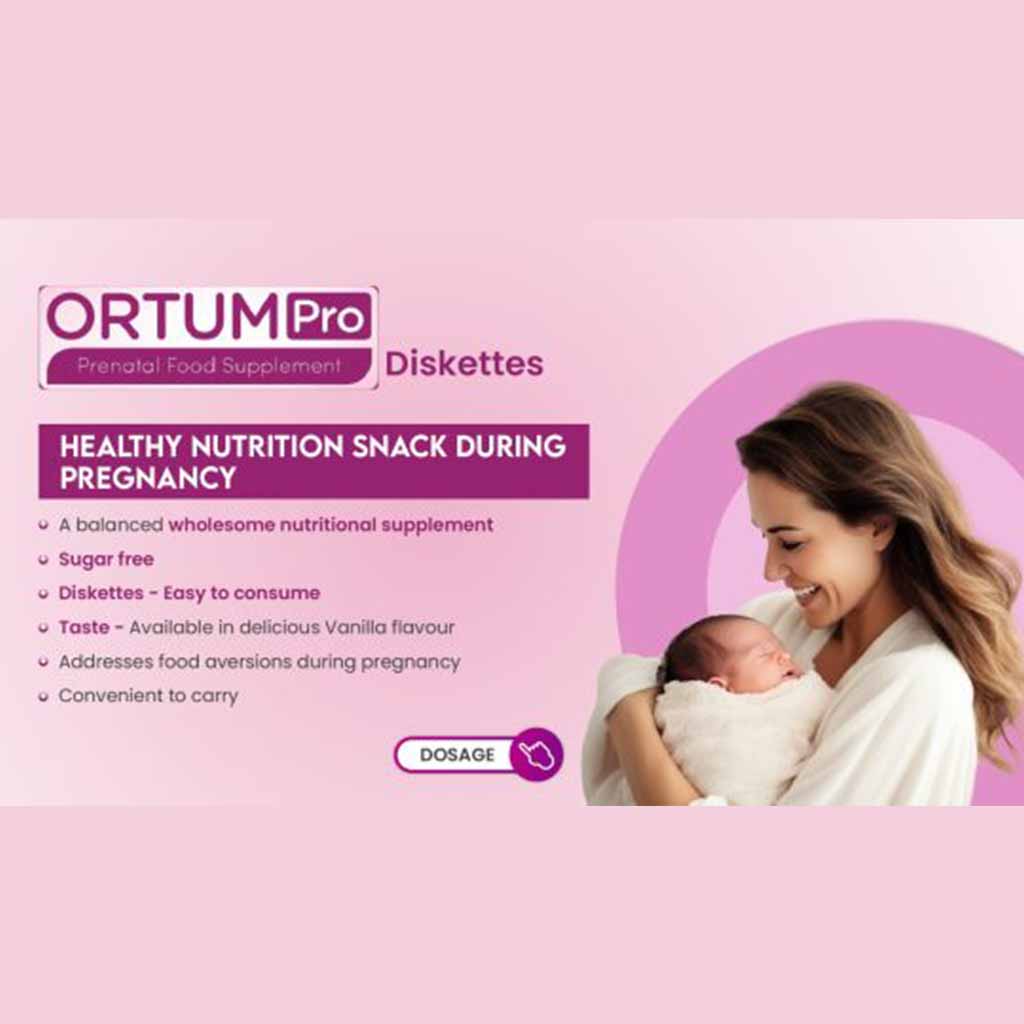 Siddhayu Ortum Pro Diskettes Prenatal Food Supplement, Pack of 30’s