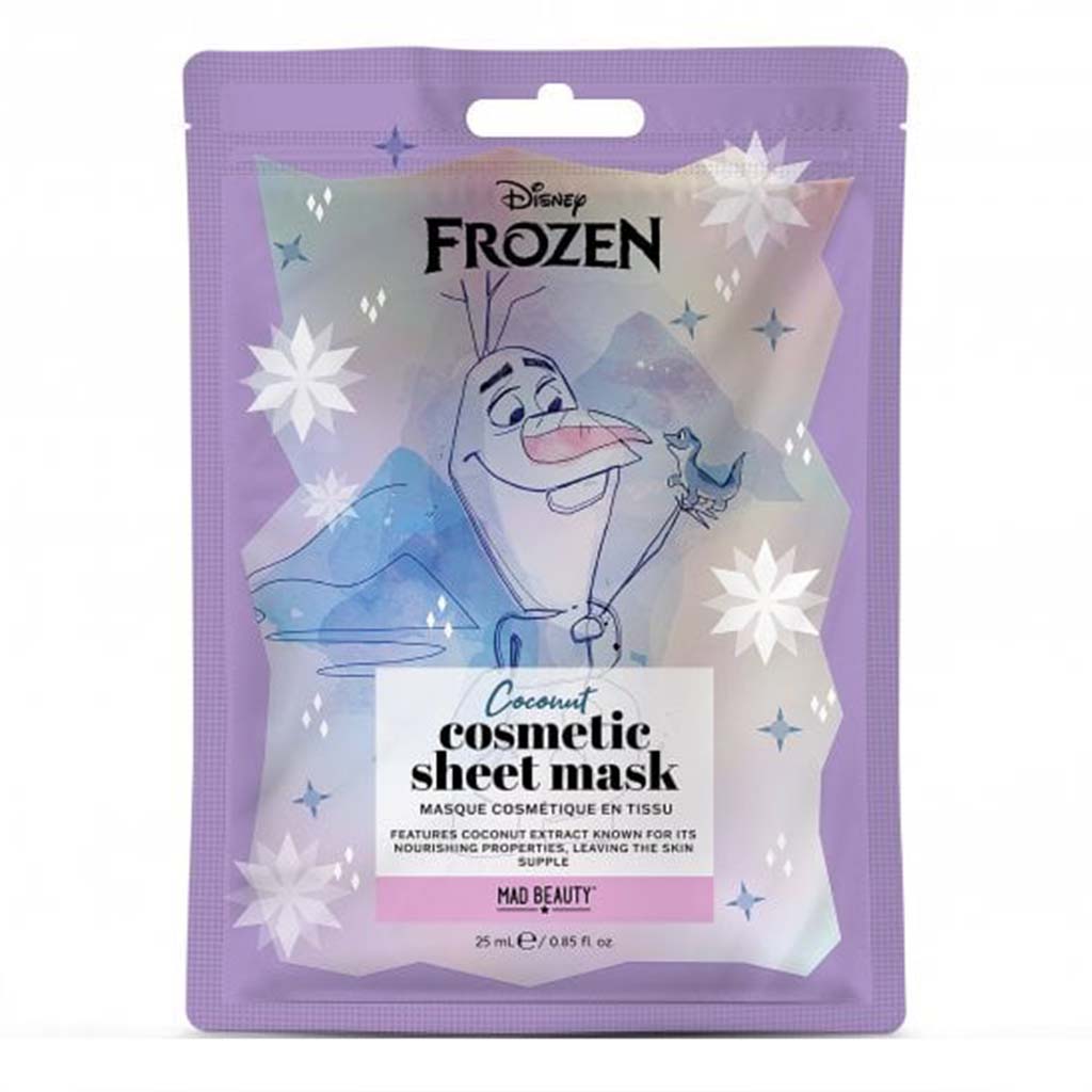 Mad Beauty Disney Frozen Cosmetic Face Sheet Mask With Coconut Extract 25ml 