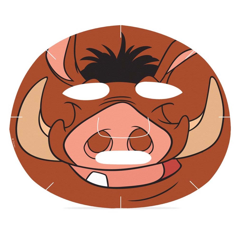 Mad Beauty Disney The Lion King Pumbaa, Watermelon Fragranced Cosmetic Face Sheet Mask 25ml 