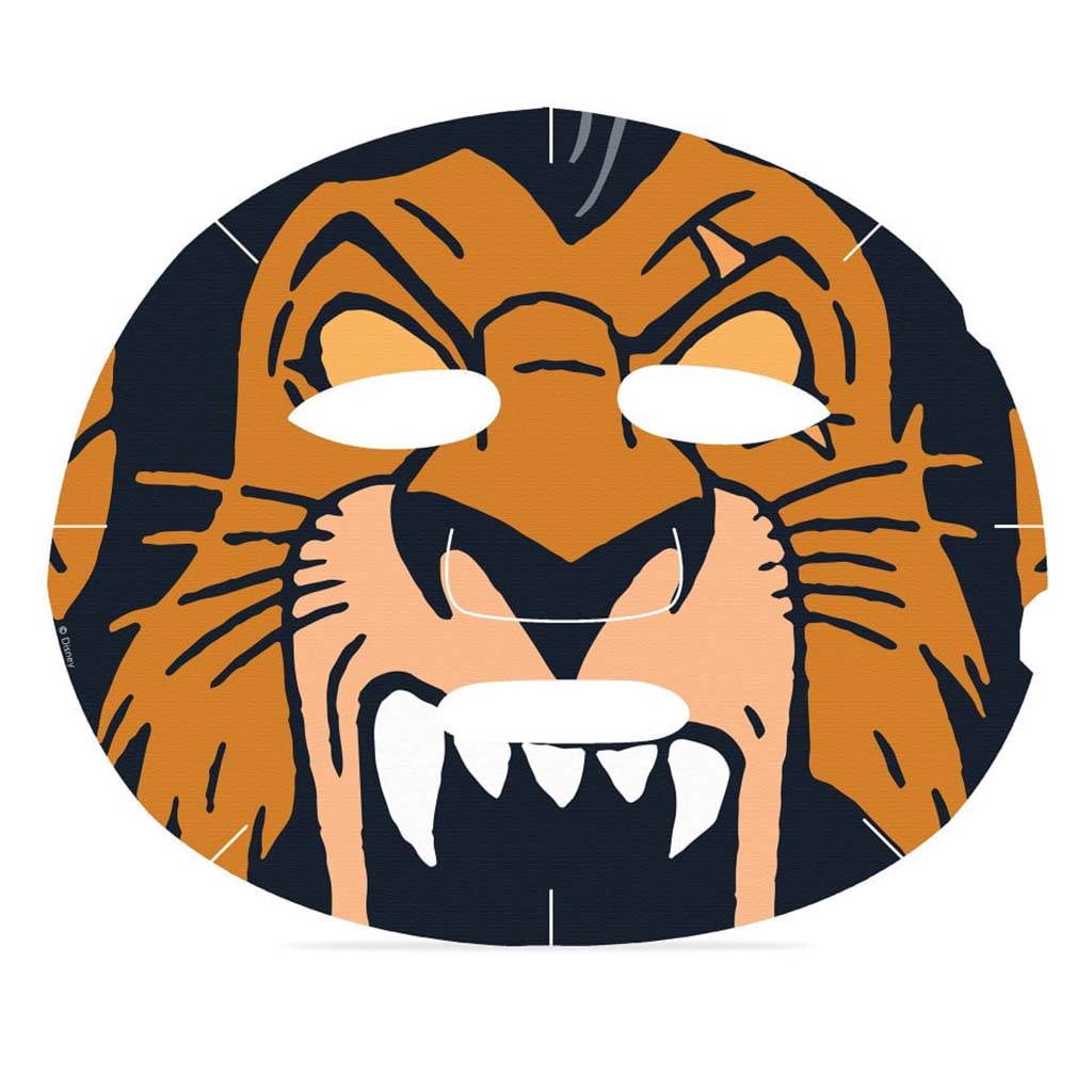 Mad Beauty Disney The Lion King Scar Cosmetic Face Sheet Mask With Coconut Extract 25ml 