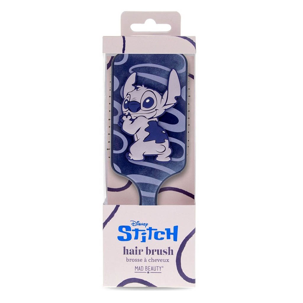 Mad Beauty Disney Stitch Denim Paddle Hair Brush 