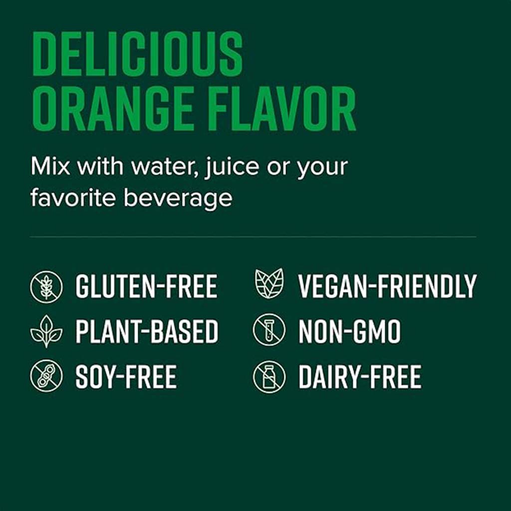 Vibrant Health Digestive Vibrance With 100 Billion Probiotics For Digestive Support 204g - Orange Flavored, 14 Servings