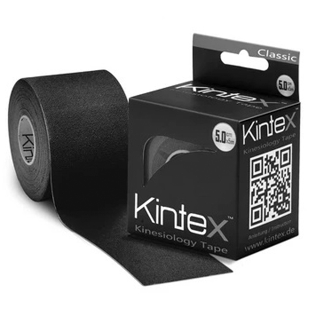 Kintex Kinesiology Classic Tape For Pain Relief - Black Color, Size - 5 *500 cm