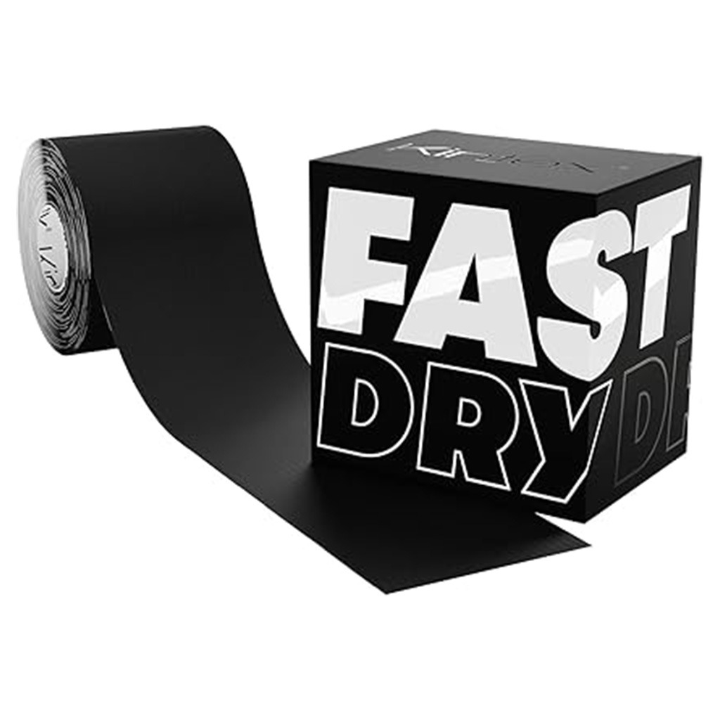 Kintex Kinesiology Fast Dry Tape For Pain Relief - Black Color, Size - 5 *500 cm