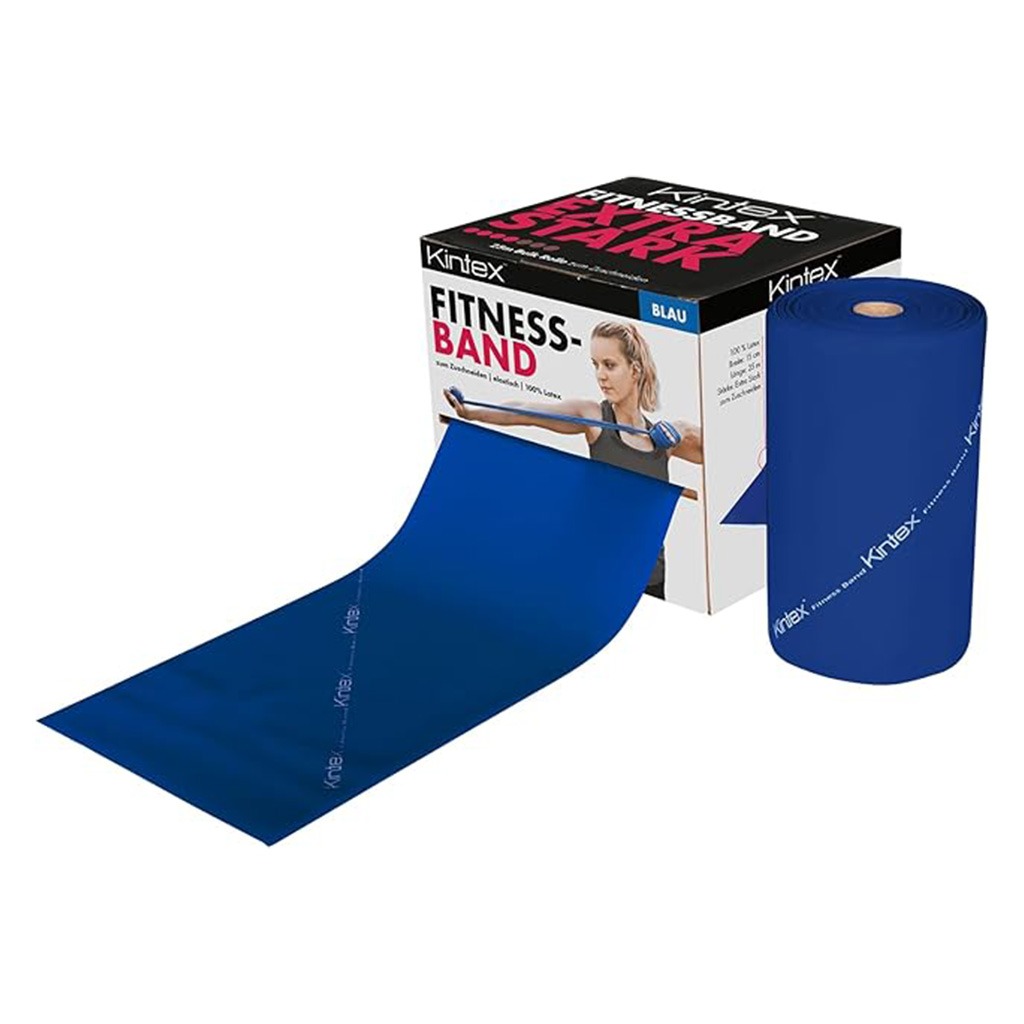 Kintex Fitness Elastic Band Roll 25m - Blue Color