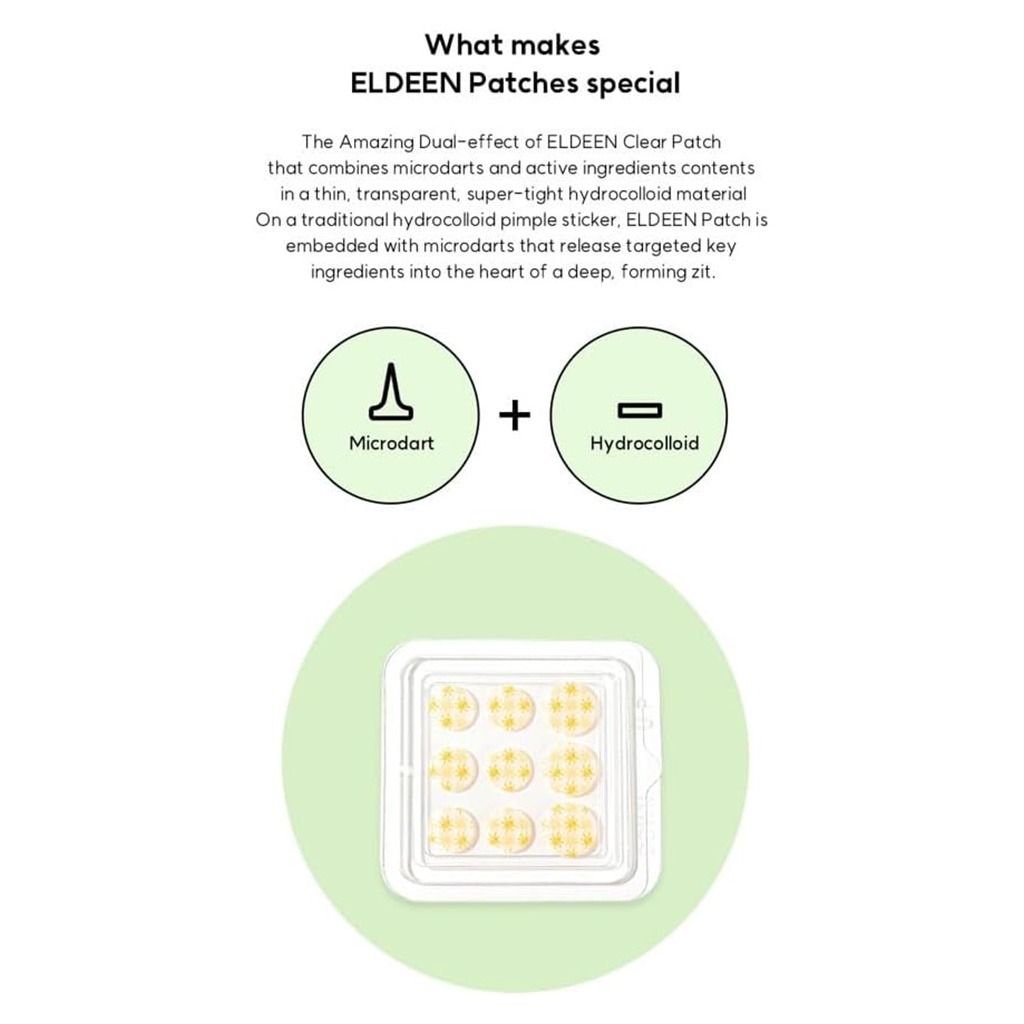 Eldeen Good Bye Blemishes Microdart Project Clear Patch, Pack of 9’s