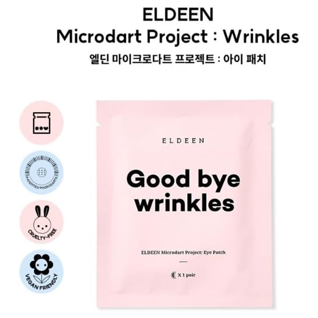 Eldeen Good Bye Wrinkles Microdart Project Eye Patch, Pack of 2’s