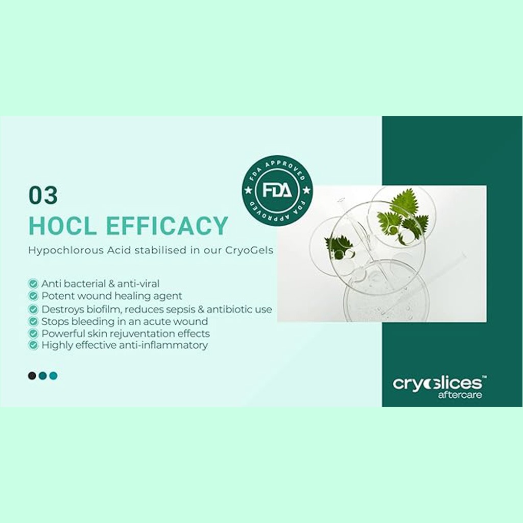 Cryoslices Aftercare Skin Restoration Gel Multiuse Mask For Eyes & Breast, Pack of 2’s