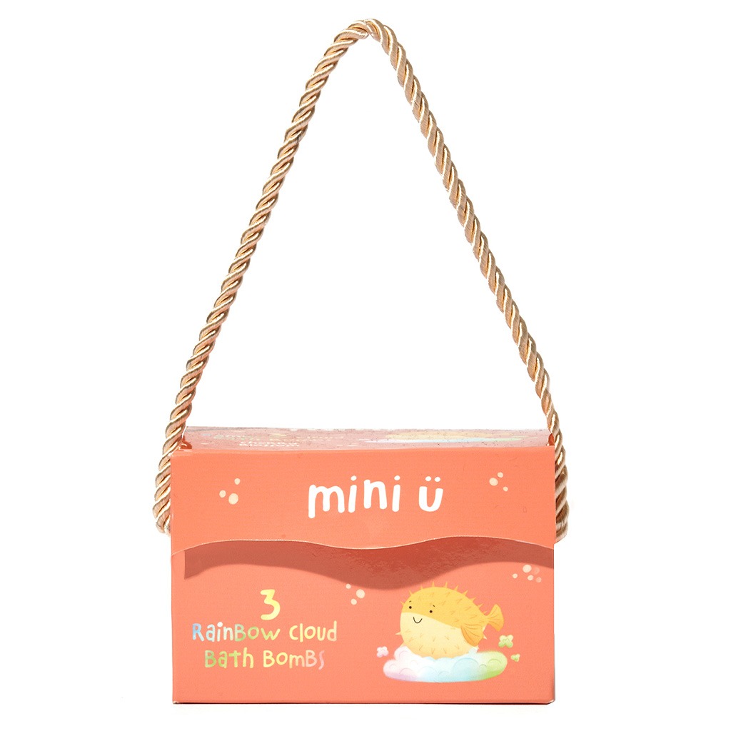 Mini U Rainbow Cloud Baby Bath Bombs 130g, Pack of 3's