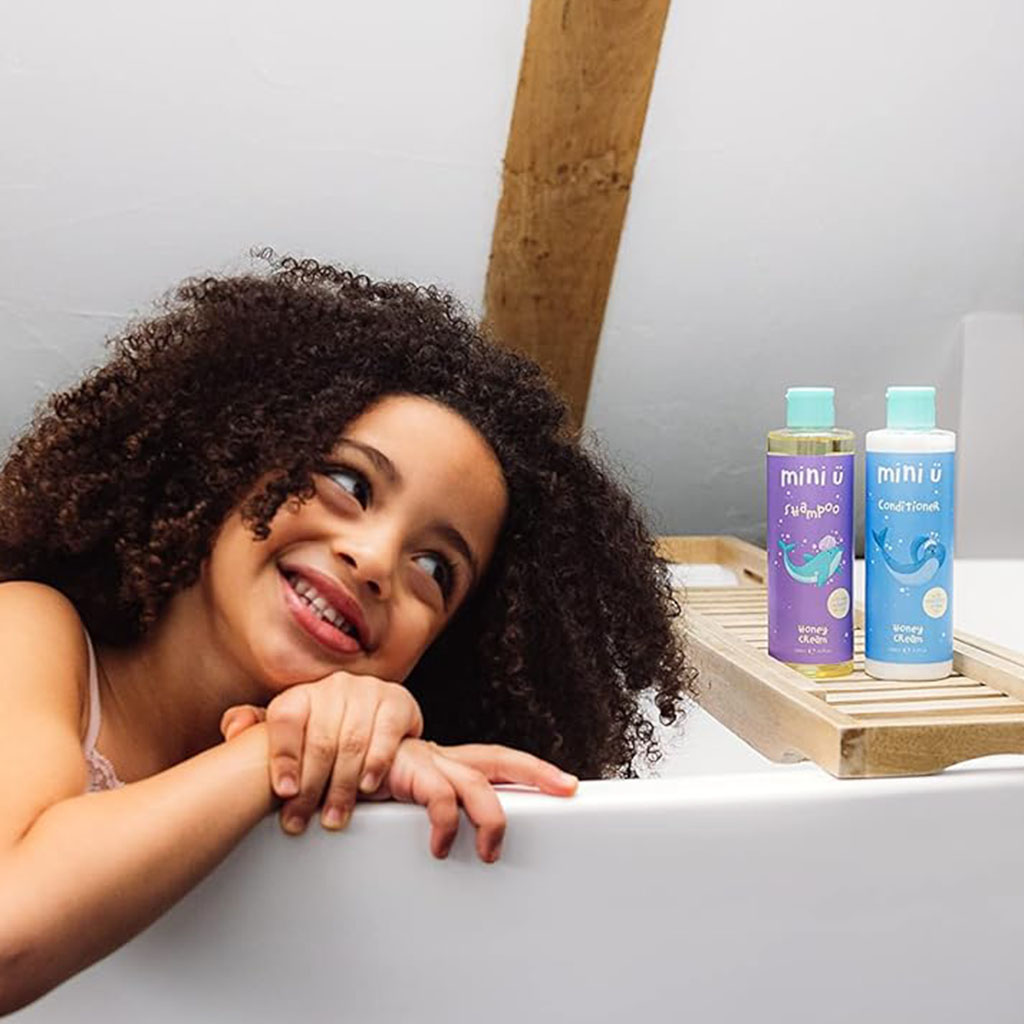 Mini U Honey Cream Baby Hair Shampoo With Wheat Protein 250ml