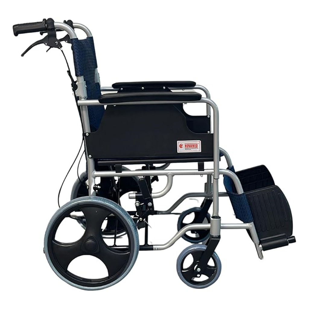 Novamed Lightweight Transport Wheelchair 832LABJ - Blue Color