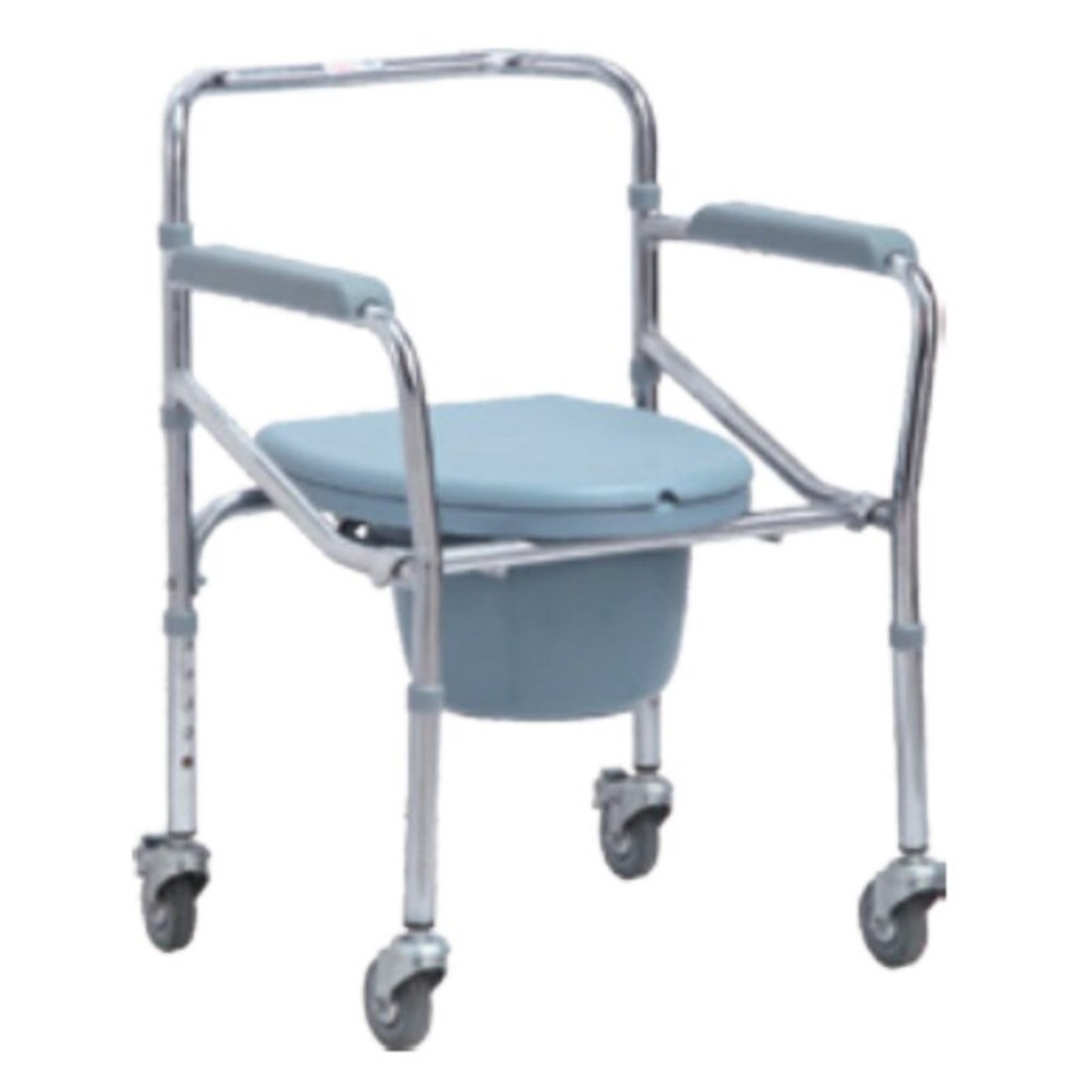 Novamed Folding Commode Chair With Wheel 696