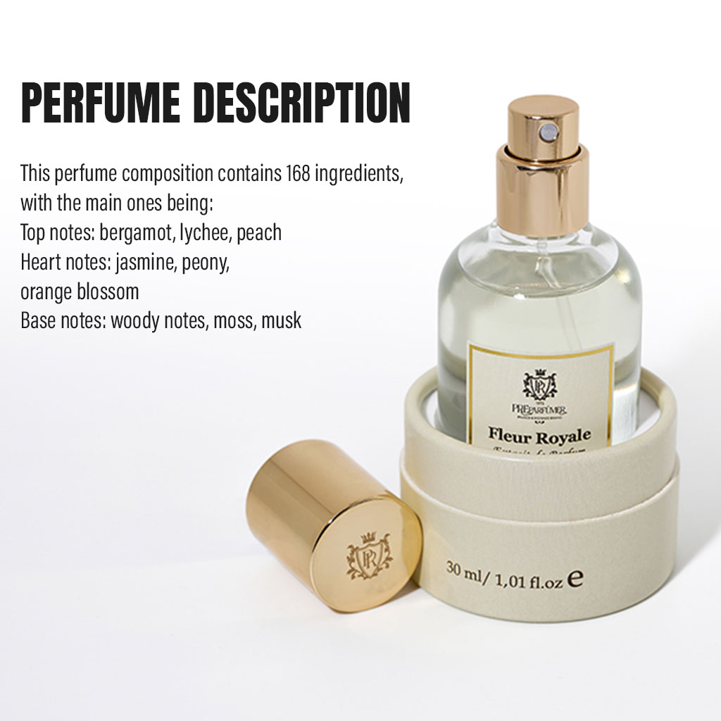 Preparfumer Fleur Royale Perfume - Fruity Floral Luxury Fragrance For Women 30ml
