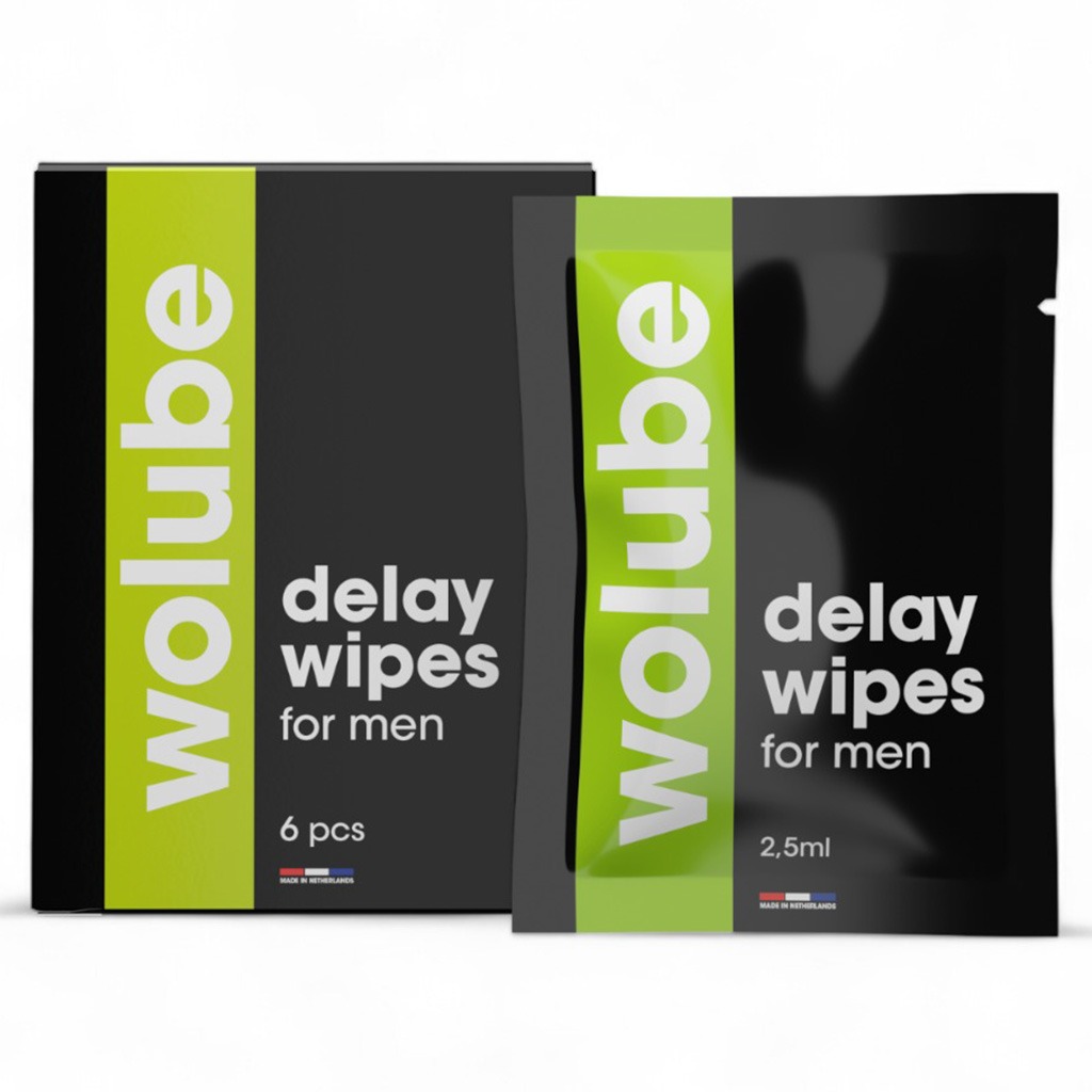 Wolube Delay Wipes For Men 2.5ml, Pack of 6's