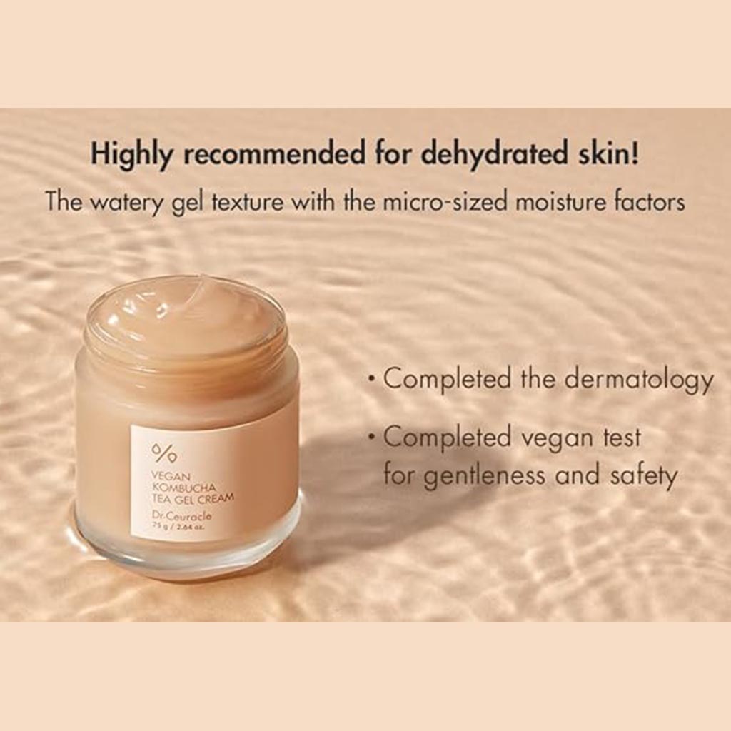 Dr. Ceuracle Vegan Kombucha Tea Gel Cream 75g