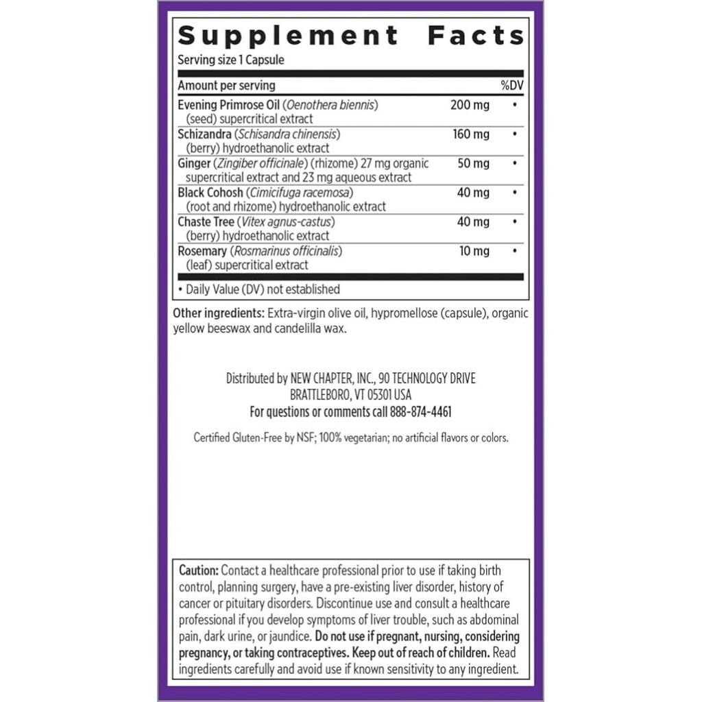 New Chapter Estrotone Chaste Tree Blend Women's Supplement Capsules, Pack of 60's